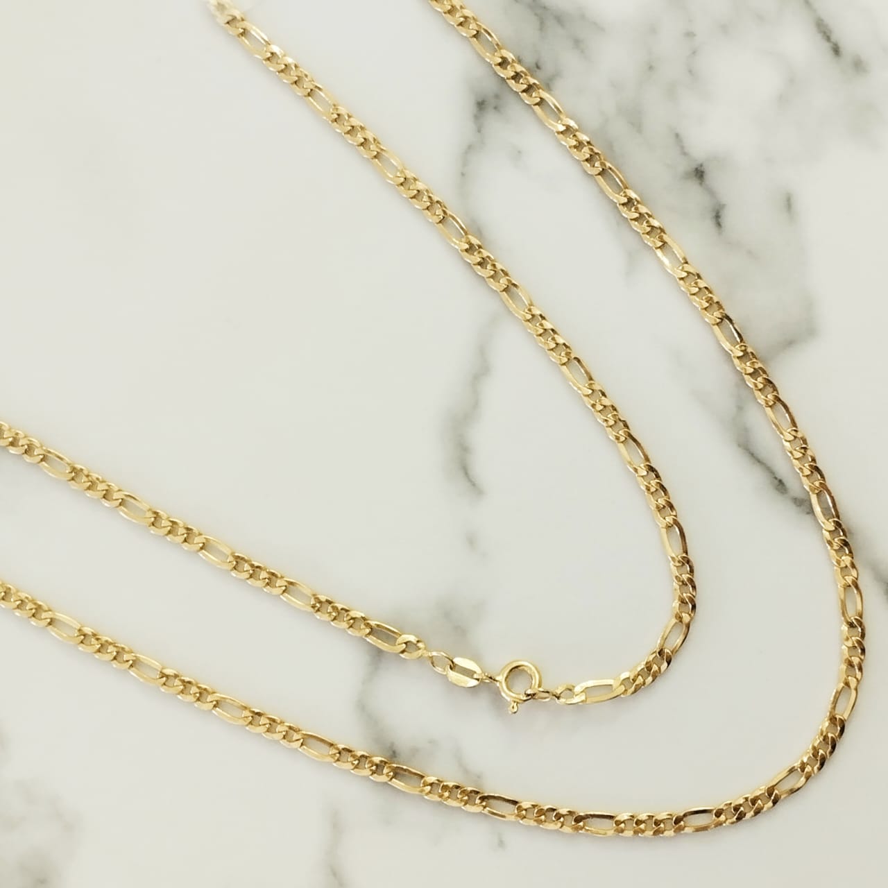 Cadena 3x1 - Figaro 60cm /3.06/gr ID: 3019