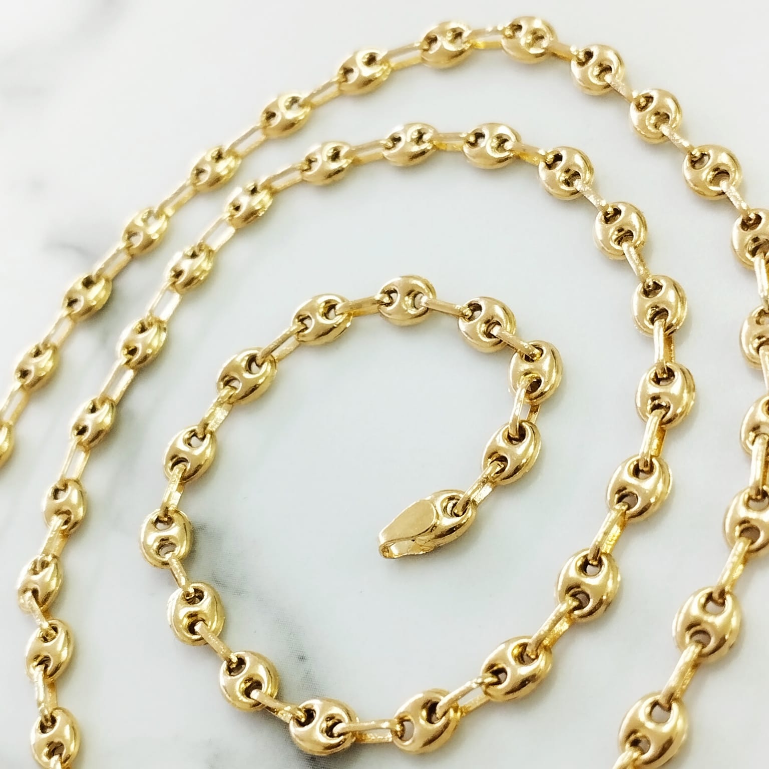 Cadena GC 60cm / 6.15/gr amarilla ID: 1301