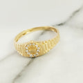 Anillo Corona RX Con Circones (H) T9½ /3./gr ID: 2190
