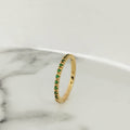 Anillo Churumbela Circon Verde T7 /2/gr ID: 2253