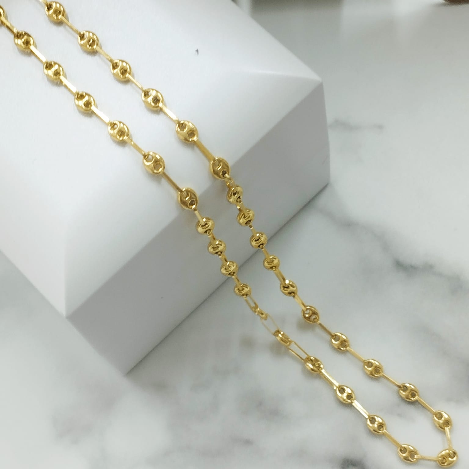 Cadena GC 60cm Amarilla /7.35/gr ID: 2446