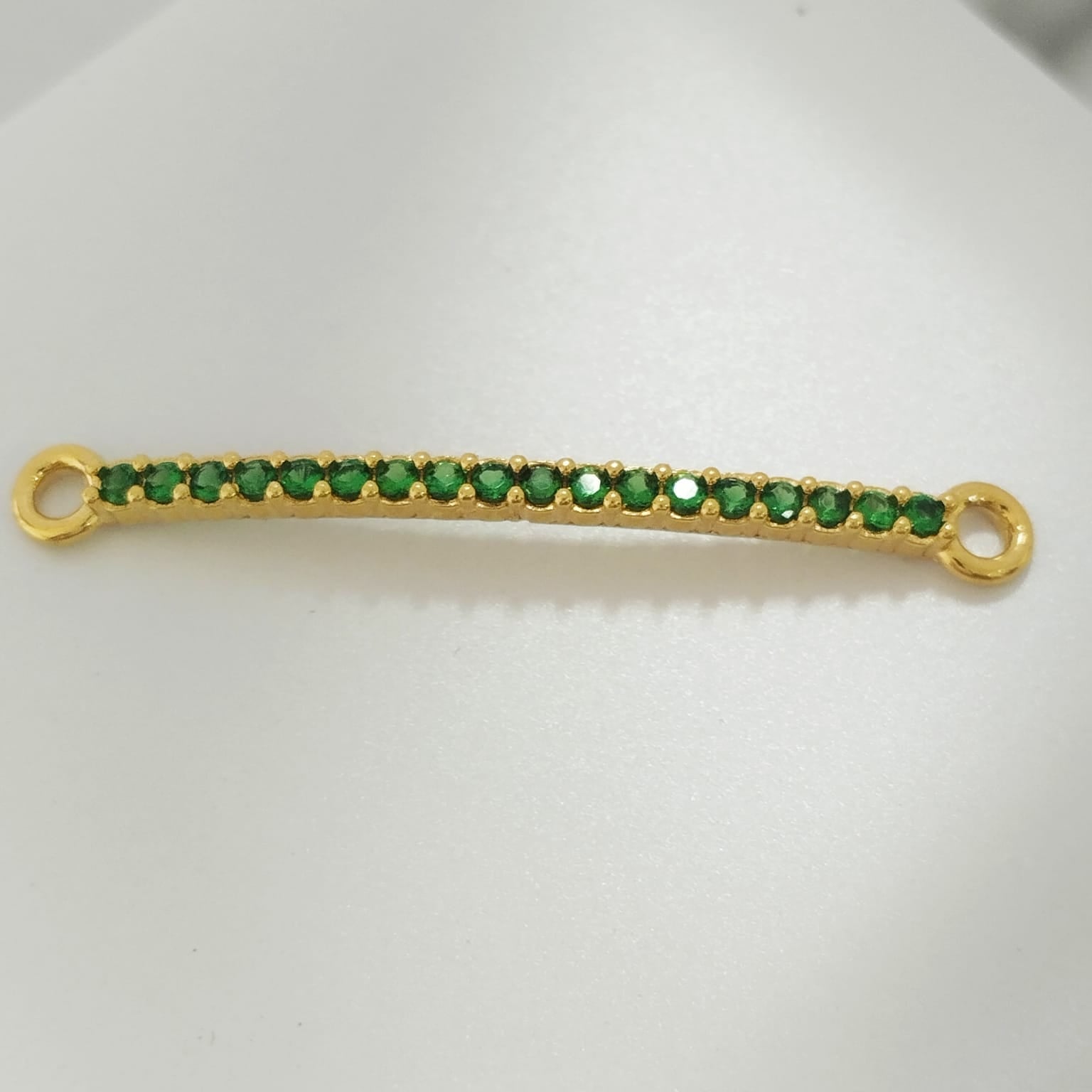 Herraje Barra Circon Verde 3.5cm /1.33/gr ID: 2450