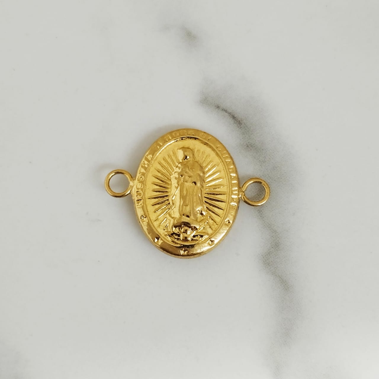 Herraje Virgen Guadalupe Diamantada 1.7cm /0.72/gr ID: 2695
