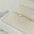 Anillo Solitario Circon Blanco T7 /1.6/gr ID: 2706