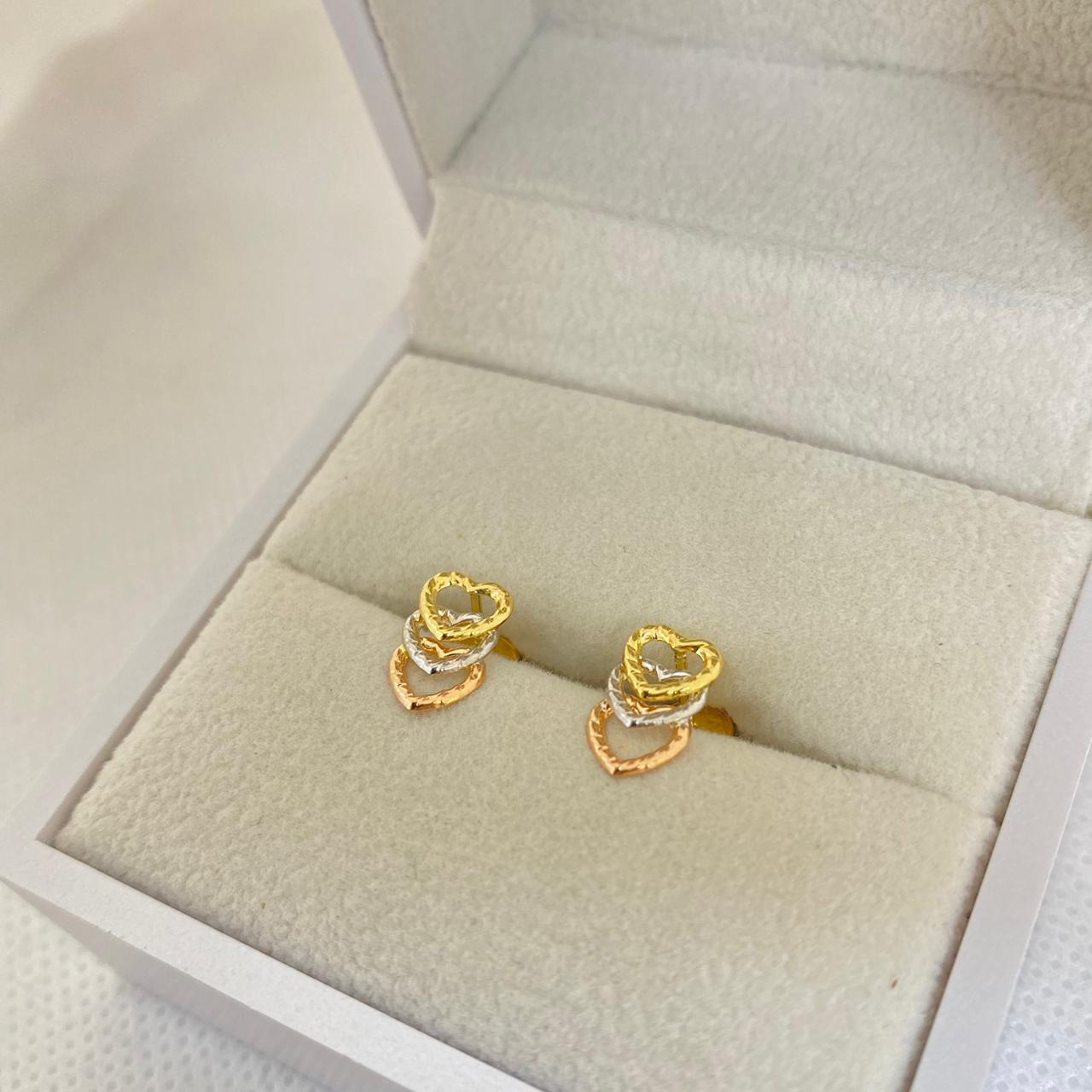 Topo Tio Corazon Tres Oros Silueta 1.2cm / 0.7 /gr ID: 2728