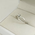 Anillo Solitario Diamantes T5 1/2  1.77gr 10pts Oro Blanco ID: 2227