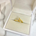 Anillo Clavo Con Circon Blanco T6-1/2 /3.15/gr ID: 2762