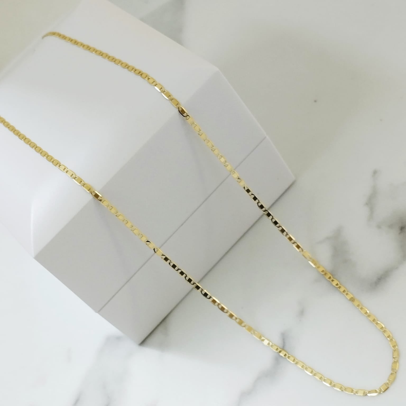 Cadena plana Espejo 50cm /1.7/gr ID: 3047