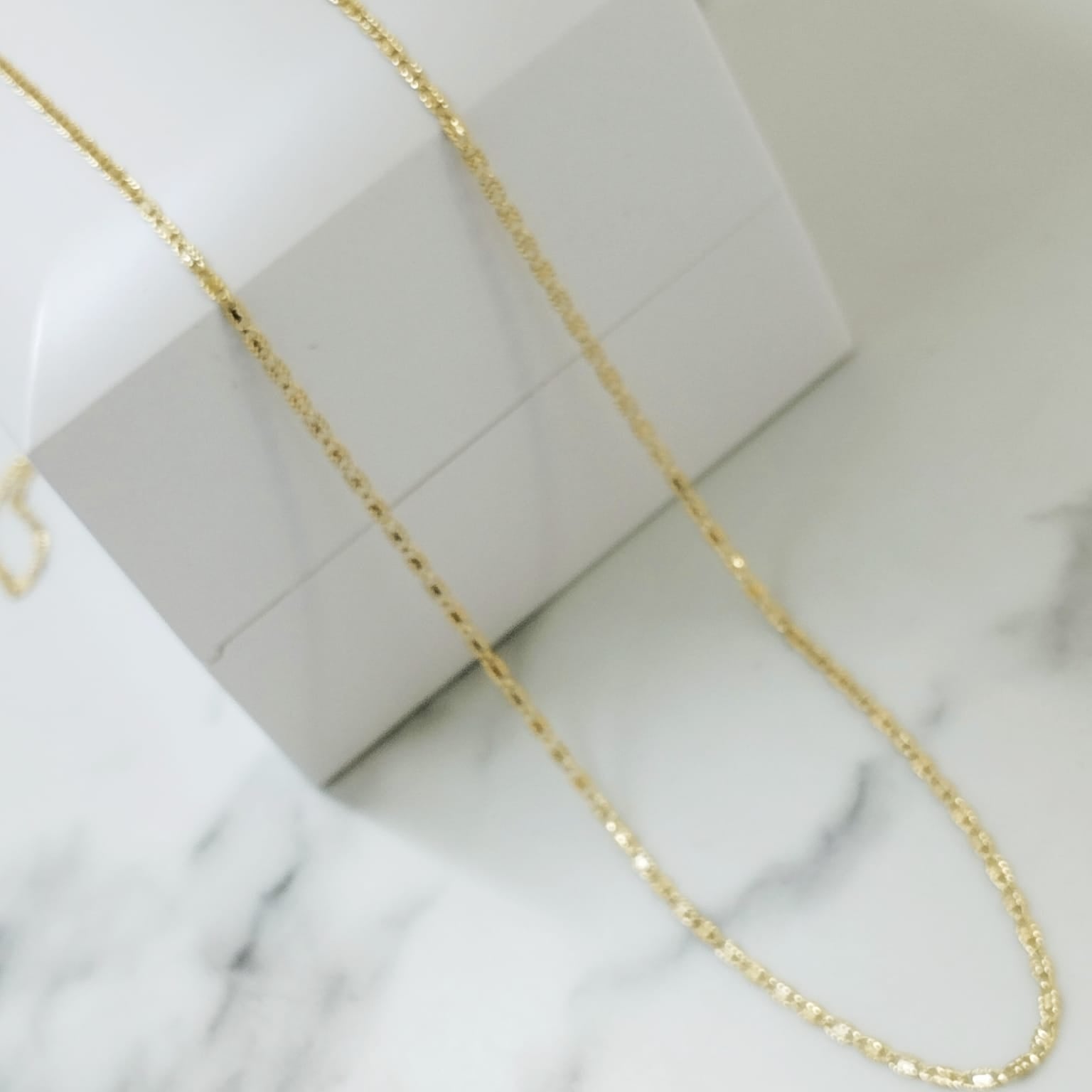 Cadena plana Tres Oros 50cm /1.95/gr ID: 3050