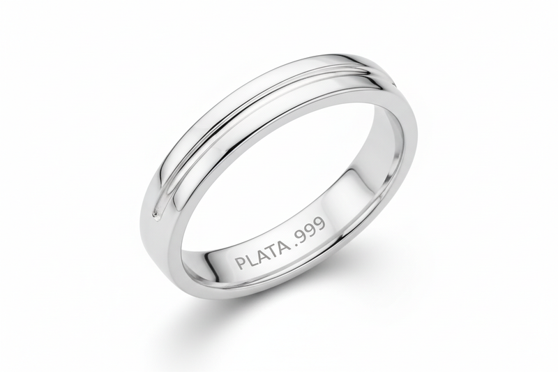 Anillo plata de alta pureza